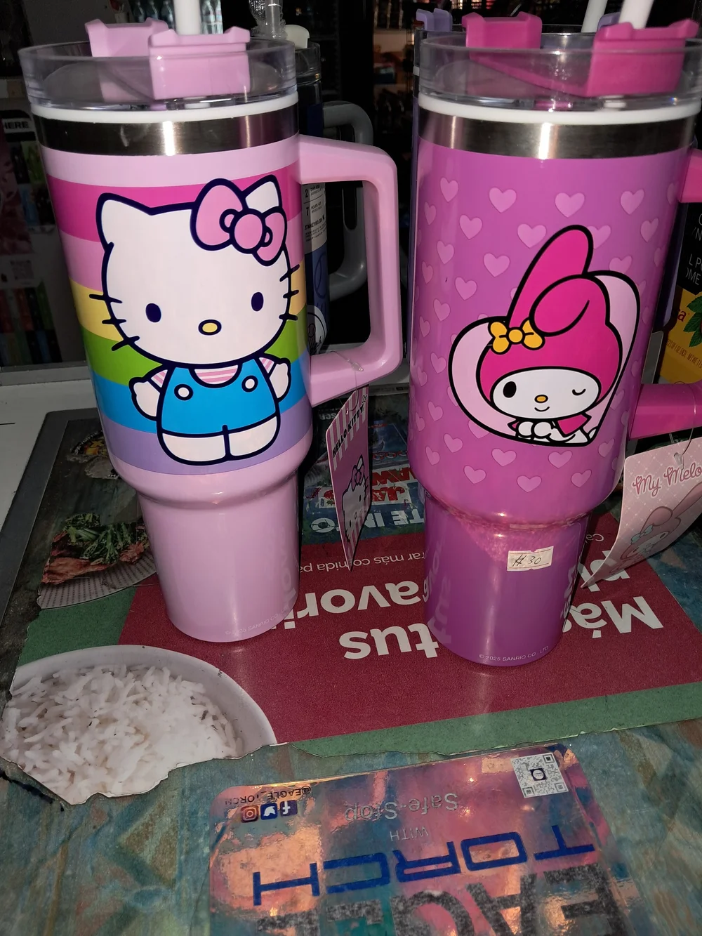 Sanrio Hello Kitty Pink Rainbow Insulated Mug